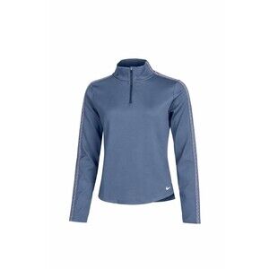 Nike Women's Therma-fit One 1/2-Zip Top Diffused Blue/Pink Sparkle Size Medium